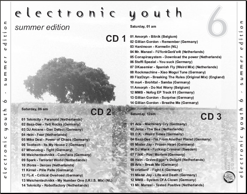 Electronic Youth Vol.6 Back Cover